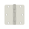 Deltana S35R4BB 3-1/2" X 3-1/2" X 1/4" RADIUS HINGE, BALL BEARING, STEEL MATERIAL