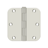 Deltana S35R5 3-1/2" X 3-1/2" X 5/8" RADIUS HINGE, RESIDENTIAL THICKNESS, STEEL MATERIAL