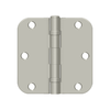 Deltana S35R5BB 3-1/2" X 3-1/2" X 5/8" RADIUS HINGE, BALL BEARING, STEEL MATERIAL