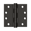 Deltana S44HDBB 4" X 4" SQUARE HINGE HEAVY DUTY BALL BEARINGS, STEEL MATERIAL