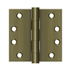 Deltana S44HDBB 4" X 4" SQUARE HINGE HEAVY DUTY BALL BEARINGS, STEEL MATERIAL