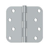 Deltana Hardware Deltana S44R5 4"X 4"X 5/8" RADIUS HINGE, STEEL MATERIAL 