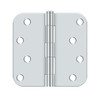 Deltana Hardware Deltana S44R5 4"X 4"X 5/8" RADIUS HINGE, STEEL MATERIAL 