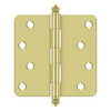 Deltana Hardware Deltana S44R4BT 4" X 4" X 1/4" RADIUS HINGE, WITH BALL TIPS,STEEL MATERIAL 