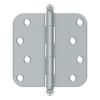 Deltana S44R5BT 4" X 4" X 5/8" RADIUS HINGE, WITH BALL TIPS,STEEL MATERIAL