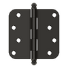 Deltana S44R5BT 4" X 4" X 5/8" RADIUS HINGE, WITH BALL TIPS,STEEL MATERIAL