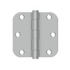 Deltana Hardware Deltana SS35R5 3-1/2" X 3-1/2" 5/8" RADIUS HINGE STAINLESS STEEL MATERIAL 