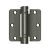 Deltana Hardware Deltana DSH35R4 3-1/2" X 3-1/2" X 1/4" RADIUS SPRING HINGE STEEL 