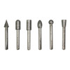 Big Horn Tools Big Horn 6 PC Diamond Burr Set - 1/4 Inch Shank, 80 Grit - Medium 19392 