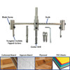 Big Horn Tools Big Horn Adjustable Hole Saw 1-1/2 Inch to 11-3/4 Inch (40mm - 300mm) 19239 