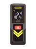 General 65' Compact Laser Measure, Continuous Measurement, Hi-Visibility, White On Black Screen LDM2
