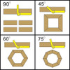 General Tools General  ANGLE-IZER & ANGLE-IZER Gauge, 45/60/75/90-degree angles 8361 