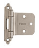 Amerock Variable Overlay Reverse Bevel Hinge FACE MOUNT Self Closing BPR7630 
