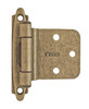  Amerock Variable Overlay Reverse Bevel Hinge FACE MOUNT Self Closing BPR7630 