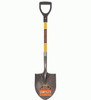 Seymour Midwest 14 Ga. #2 Round Point, Rear Roll Step Shovel, 29" Yellow Fiberglass Handle, D-Grip 49731