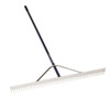 Seymour Midwest 24" Field/Aggregate Rake, 66" Blue Aluminum Handle 12024