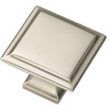 Belwith Keeler Studio II Series  1-1/4 inch Solid Brass Square Knob 5 Finishes