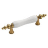 Hickory Hardware 3 INCH (76MM) TRANQUILITY WHITE CABINET PULL