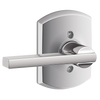 Schlage Latitude Lever Non-turning Lock with Greenwich Trim