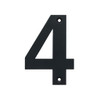 Acorn 4" Black Lacquered Stainless Steel House Numbers