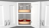  Rev-A-Shelf Single Shelf Banded Wood D-Shape Lazy Susans 28" & 32" LD-4BW-201 Series 