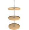  Rev-A-Shelf Wood 3-Shelf Full Circle Lazy Susan Set 18"-20" 4WLS073-XX 