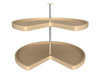 Rev-A-Shelf (2) Shelf Banded Wood Kidney Shape Lazy Susan LD-4BW-472 Series 
