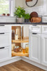  Rev-A-Shelf (2) Shelf Wood Classic Pie Cut Shape Lazy Susan for 33 in. Corner Cabinet Cabinet ceiling, door and floor Mount 4WLS942-2433-52 
