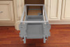 Rev-A-Shelf Rev-a-shelf Double 50 Qt. Pull-Out Brushed Aluminum and Silver Waste Container with Rev-A-Motion 5149-2150DM-217 