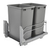 Rev-A-Shelf Rev-a-shelf Steel Bottom Mount Waste Container Double 35 Qt with Soft-Close 2 Colors to Choose From 53WC-1835SCDMM Series