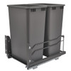 Rev-A-Shelf Rev-a-shelf Steel Bottom Mount Waste Container Double 50 Qt with Soft-Close 3 Colors to Choose From 53WC-2150SCDMM Series 