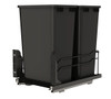 Rev-A-Shelf Rev-a-shelf Steel Bottom Mount Waste Container Double 50 Qt with Soft-Close 3 Colors to Choose From 53WC-2150SCDMM Series 