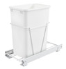 Rev-A-Shelf Rev-a-shelf Single 35 Qt. Pull-Out White Waste Container with Full-Extension Slides RV-12PB S
