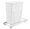 Rev-A-Shelf Rev-a-shelf Single 30 Qt. Pull-Out Silver Waste Container with 3/4 Extension Slides RV-9P 
