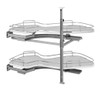 Rev-A-Shelf Rev-a-shelf Chrome Two-Tier Wire Bottom Shelves for Blind Corner Cabinet 3 Colors for 15"- 18" - 21" Opening 5372 Series 
