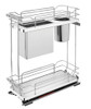 Rev-A-Shelf Rev-a-shelf Contemporary Flat Wire Base Cabinet Pullout w/ Knife Block and Utensil Bin 5322KB-BCSC Series 
