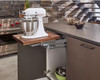 Rev-A-Shelf Rev-a-shelf Orion Gray and Walnut Heavy Duty Mixer Lift Kit w/Soft-Close for Full Access 18" Base ML-WNHDSCOG-18F 