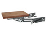 Rev-A-Shelf Rev-a-shelf Orion Gray and Walnut Heavy Duty Mixer Lift Kit w/Soft-Close for Full Access 18" Base ML-WNHDSCOG-18F 