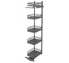 Rev-A-Shelf Rev-a-shelf Flat Wire Orion Gray Solid Bottom (5) Shelf Swing-Out Pantry for Full Access 18" or 24" Pantry w/Height Opening of 74" 5374 Series 
