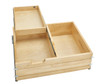 Rev-A-Shelf Rev-a-shelf Natural Maple Tiered Deep Drawer w/ BLUMOTION Soft-Close for Face Frame 30" BCD 4WTCDD-30HSC-1 