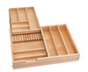 Rev-A-Shelf Rev-a-shelf Natural Maple Tiered Combination Drawer 27" Minimum Opening with BLUMOTION Soft-Close Slides for Face Frame 4WTCD-30HSC-1 