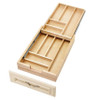 Rev-A-Shelf Rev-a-shelf Natural Maple Tiered Cutlery Drawer Minimum Opening 15" w/ BLUMOTION Soft-Close Slides for Full Access 15" Base 4WTCD-18HSC-1 