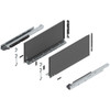 Blum 770K Series LEGRABOX Kit  125 Lb Capacity Full Extension 142mm Height 14-22 Inch, Orion Gray
