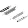 Blum 773M Series LEGRABOX Kit 170 Lb Capacity Full Extension 106mm Height 18- 20-22-24 26 Inch,  Brushed Stainless Steel,Orion Gray or Silk White Matte Blum 773M Series LEGRABOX Kit 170 Lb Capacity Full Extension 106mm Height 18- 20-22-24 26 Inch,  Brushed Stainless Steel,Orion Gray or Silk White Matte
