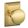  Schlage Lock F-Series Passage Knob Andover Series with Addison Rosette 