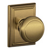  Schlage Lock F-Series Passage Knob Andover Series with Addison Rosette 