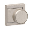  Schlage Lock F-Series Passage Knob Bowery Series with a Upland Rosette 