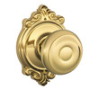  Schlage Lock F-Series Passage Knob Georgian Series with a Brookshire Rosette 