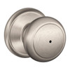 Schlage Lock Schlage F40 Series Privacy Knob Andover Series with a Standard Rosette 