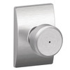 Schlage Lock Schlage F40 Series Privacy Knob Bowery Series with a Century Rosette 